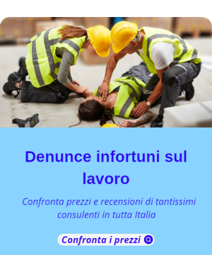 Denunce infortuni sul lavoro