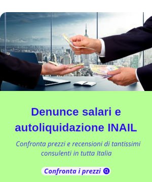 Denuncia salari & Autoliquidazione INAIL