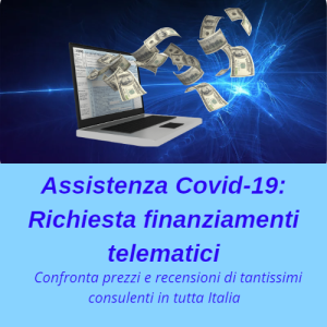 Assistenza covid -19: richiesta di finanziamenti