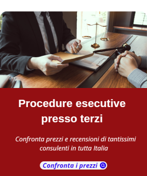 Procedure esecutive presso terzi