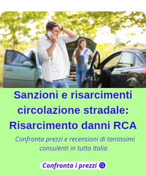 Sanzioni e risarcimenti circolazione stradale: Risarcimento danni RCA