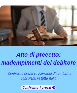 Atto di precetto: inadempimenti del debitore